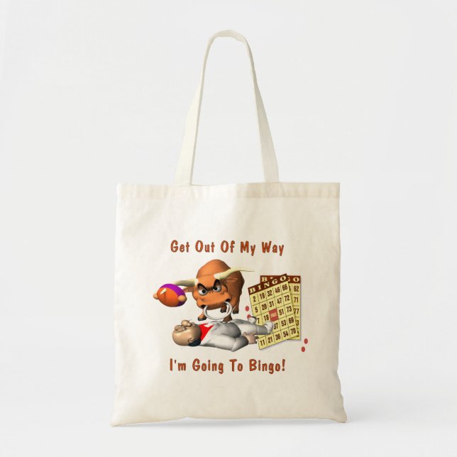 Bingo: Get Out Of My Way Tote Bag (Front)