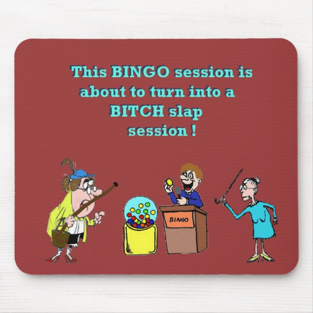 Bingo Gone Bad Mouse Pad (Front)