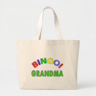 Bingo Grandma Large Tote Bag