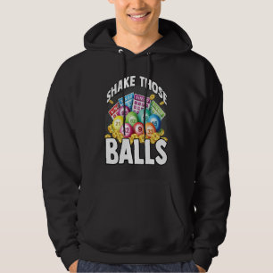 Bingo Grandpa Daubers Gamblers Vintage Playing Hoodie
