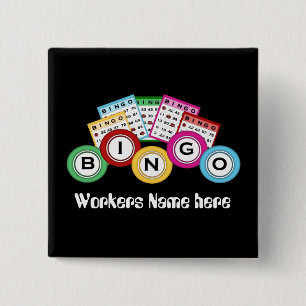 Bingo Hall add name work fun button