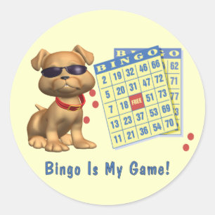 Bingo Is My Game! Classic Round Sticker