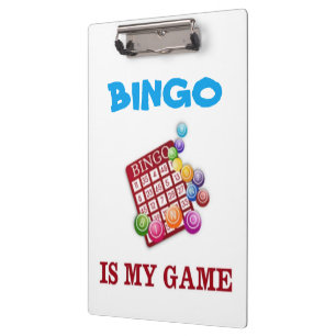 BINGO IS MY GAME CLIPBOARD