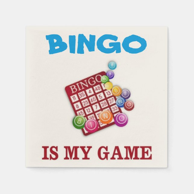 BINGO IS MY GAME NAPKIN (Front)