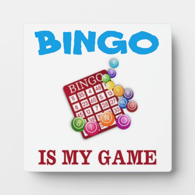 BINGO IS MY GAME PLAQUE (Front)