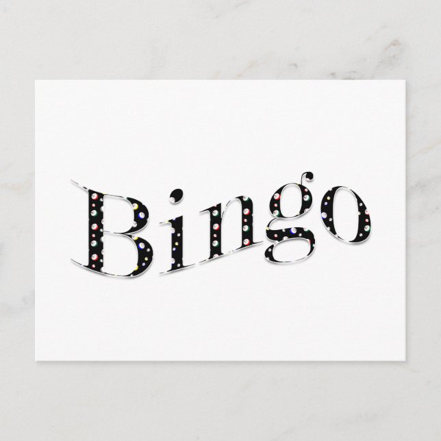 Bingo is your game! postcard (Front)
