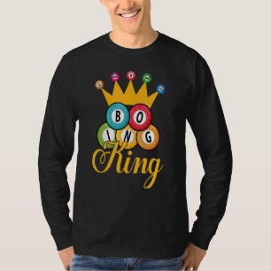 Bingo King   Men Boys   Lucky Game Lottery Players T-Shirt