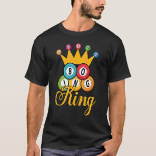 Bingo King   Men Boys   Lucky Game Lottery Players T-Shirt