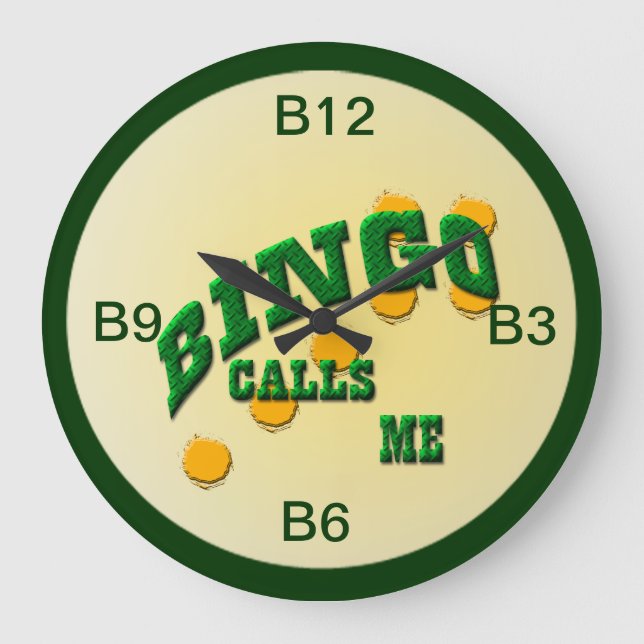 Bingo Large Clock (Front)