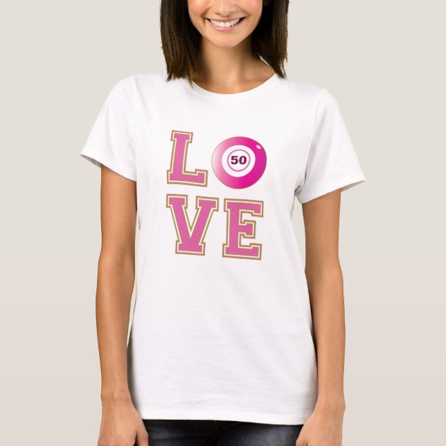 Bingo Lover Personalised T-Shirt (Front)