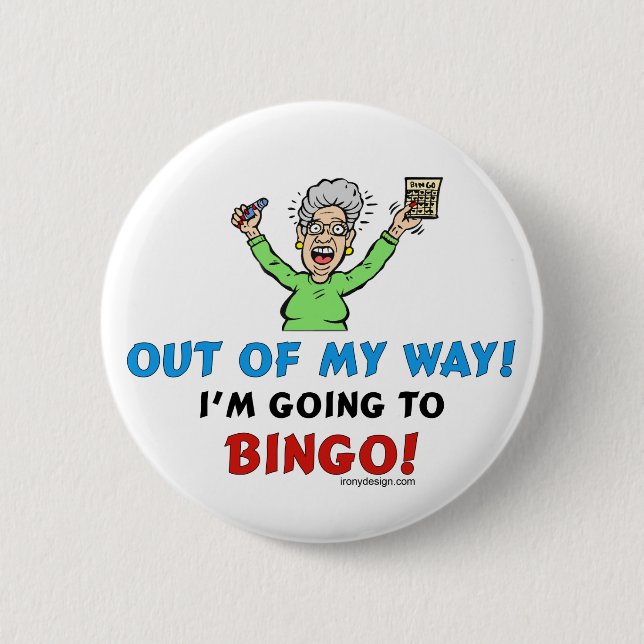 Bingo Lovers 6 Cm Round Badge (Front)