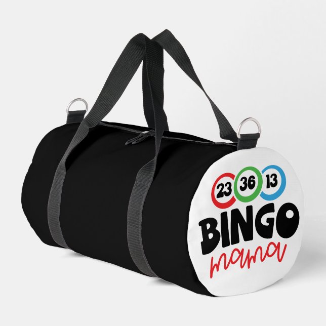 Bingo Mama  Duffle Bag (Left Corner)