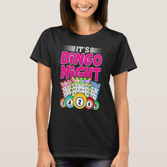 Bingo Night   Bingo Grandma Player Women Mother's  T-Shirt (Front)