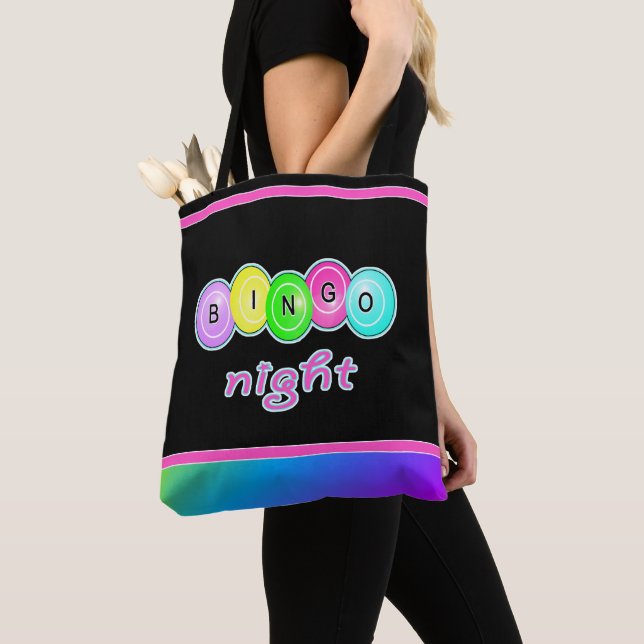 Bingo Night Tote Bag (Close Up)