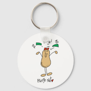 Bingo Nut T-shirts and Gifts Key Ring