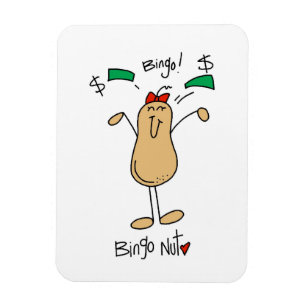 Bingo Nut T-shirts and Gifts Magnet