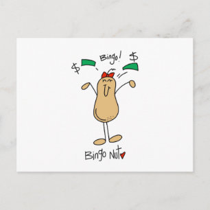 Bingo Nut T-shirts and Gifts Postcard