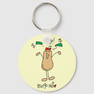 Bingo Nut Tshirts and Gifts Key Ring