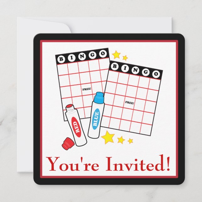 Bingo Party Invitation (Front)