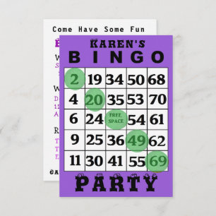 BINGO Party Invitation