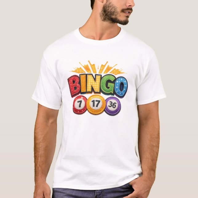 BINGO Patchwork Appliqué  T-Shirt (Front)