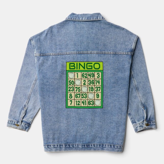 Bingo Personalised Denim Jacket (Back)