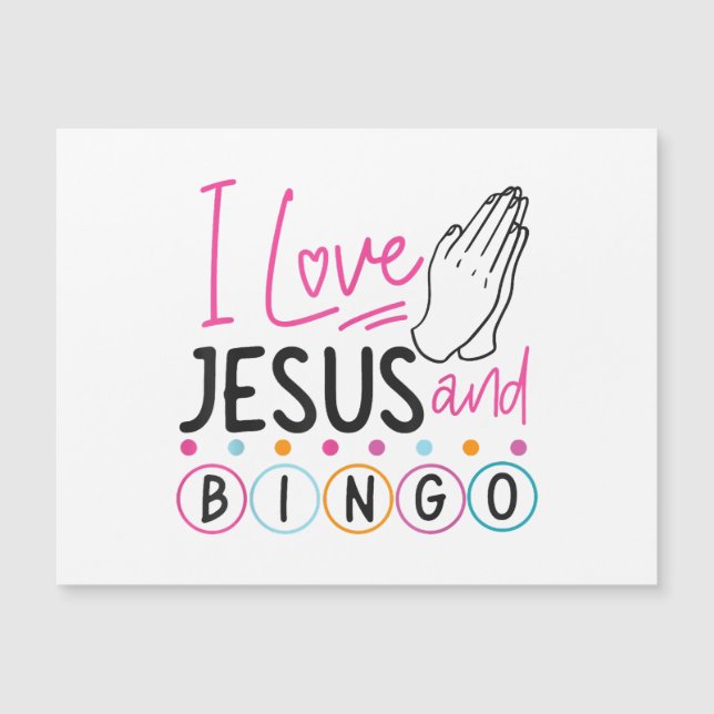 Bingo Player Jesus Faith Christian I Love Jesus An (Front)
