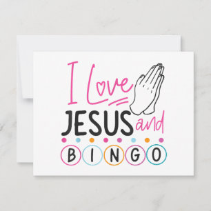 Bingo Player Jesus Faith Christian I Love Jesus An Save The Date