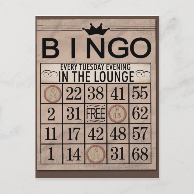 Bingo Post Cards (Front)