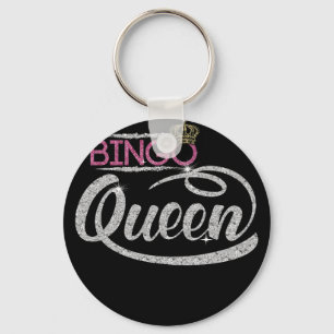Bingo Queen - Bingo Player Dimond Gift Key Ring