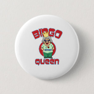 Bingo Queen - Customise 6 Cm Round Badge