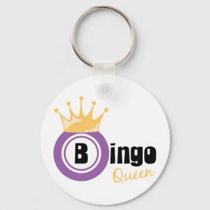 Bingo Queen Key Ring