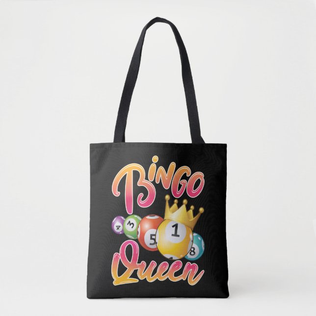 Bingo Queen Player Women Tote Bag (Front)