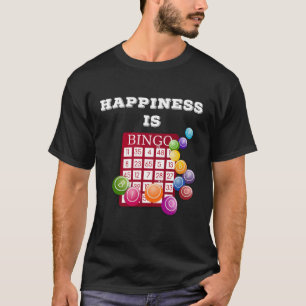 Bingo Shirt Gift For Bingo Player Happiness Is Bin