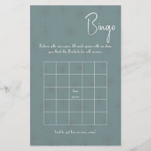 Bingo Shower Game Flyer