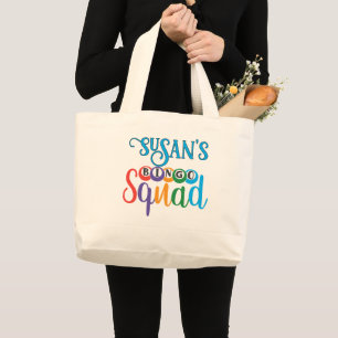 Bingo Squad Tote Bag, Custom Bingo Bag