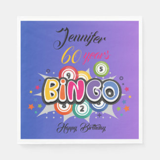 BINGO themed birthday party  Napkin