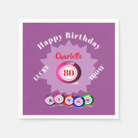 Bingo Themed Birthday Party Personalised