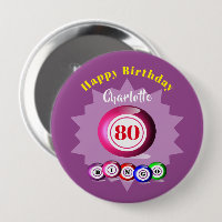 Bingo Themed Fun Birthday Personalised