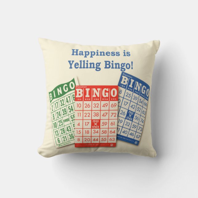 Bingo - Throw Pillow (Front)