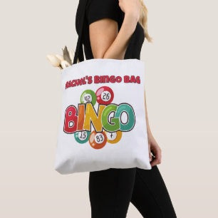 Bingo Tote Bag, Custom Bingo Bag