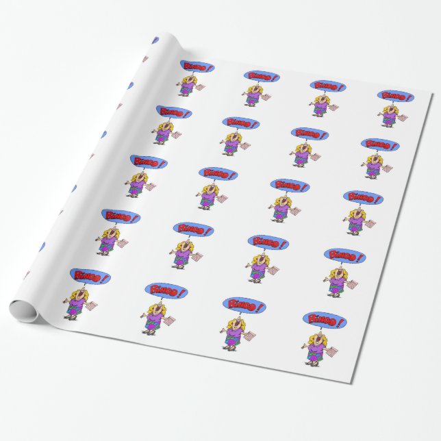 Bingo Wrapping Paper (Unrolled)