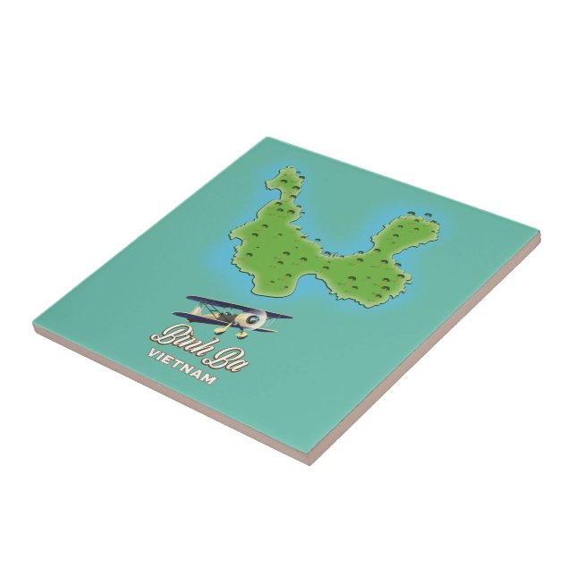 Bình Ba Island map Vietnam map Tile (Side)