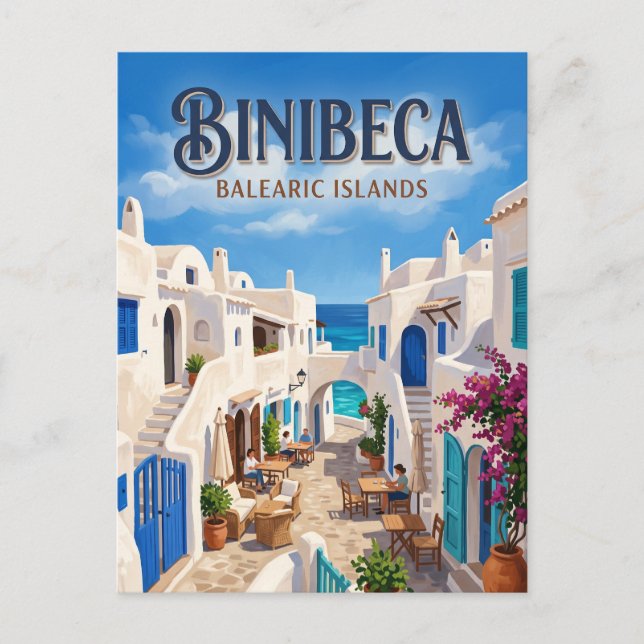 Binibeca Vell Spain Postcard (Front)