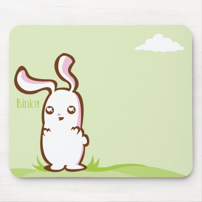 Binky Bunny Mousepad (Front)