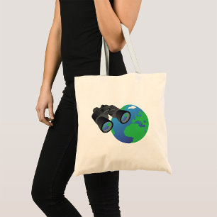 Binoculars And Earth Tote Bag