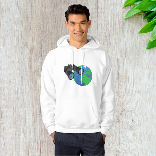 Binoculars Looking at Earth Planet Explorer Travel Hoodie