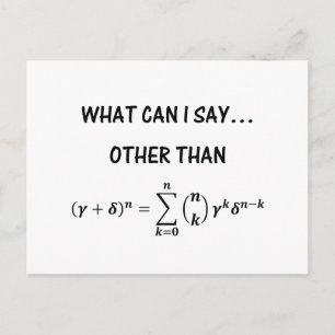 Binomial Theorem Postcard