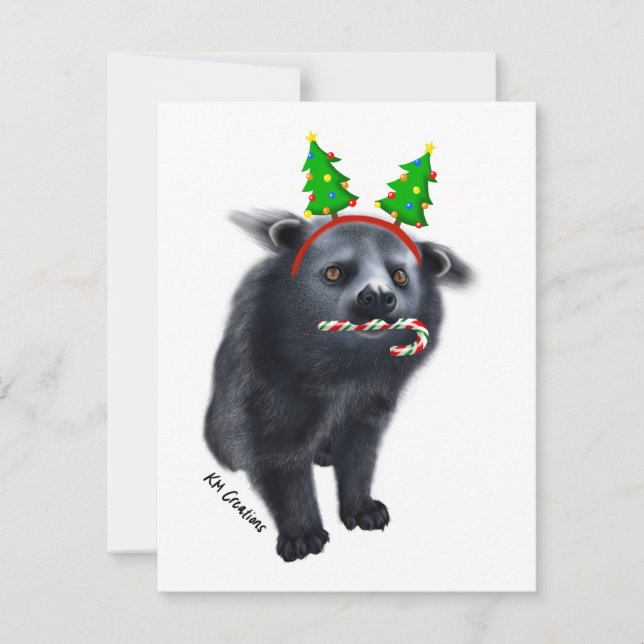 Binturong - holiday card  (Front)