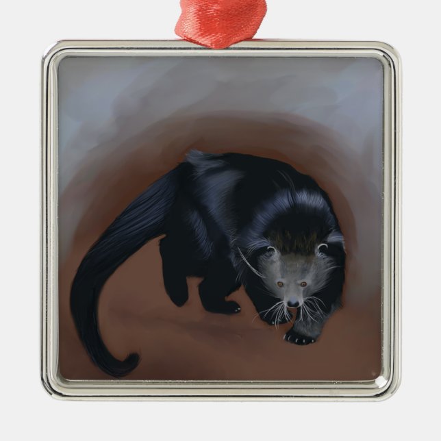 Binturong Metal Tree Decoration (Front)